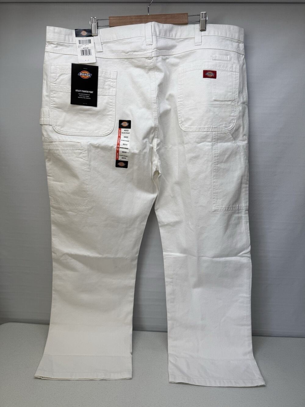 Dickies Y2K Painter’s Utility Pants Mens 46x32 Relaxed Straight White